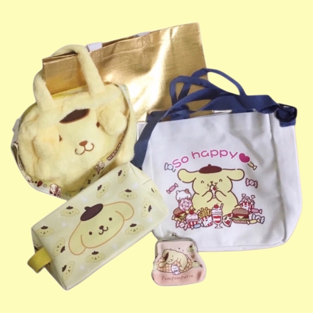 Sanrio Pompompurin Bag Set Hello Kitty & Friends